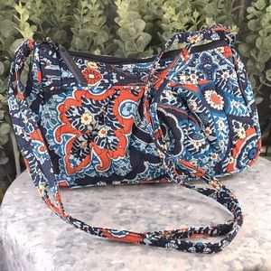 Vera Bradley Frannie Marrakesh Blue/Orange/White 5”x9” Mini Handbag💙VGUC💙